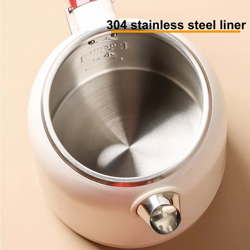 1355W Electric Kettle Portable 304 Stainless Steel Quick Boiling Kettle Teapot Home Thermos Kettle Automatic Power-Off 1000ml