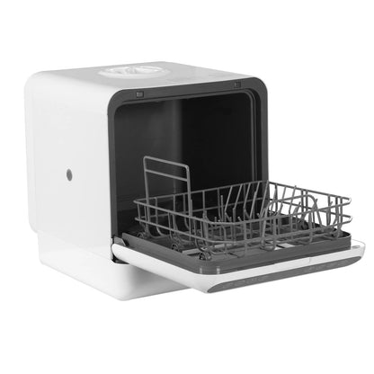 Countertop Dishwasher No Hookup Needed Automatic Dishwasher 360° Dual Spray High-Temp& Air-Dry Function for Apartments