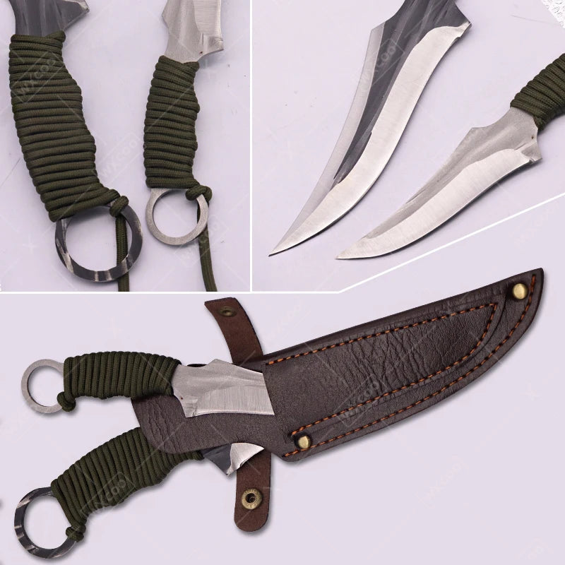 WXCOO Kitchen Boning Knife Butcher's Cutting Knife Slicing Meat Cleaver Full Tang Handmade Forged Knife Kitchen Accessories