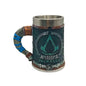 Assassins Creed Valhalla Viking Game Tankard Stainless Steel Liner Resin Coffee Mug Norse Warrior Stein Tankard for Gamer Gift