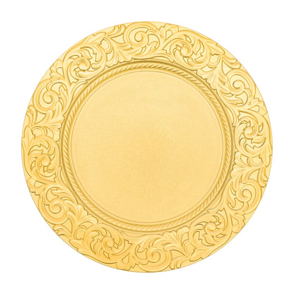 100 Pcs Silver Round Charger Plates Set, Reusable Serving Plates Disposable Platters for Wedding Party Banquets Picnics