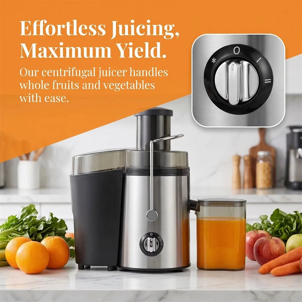 Strong Power Fruit Juicer 800W Centrifugal Juicer Easy To Clean Juice Extractor for Fruits Vegetables Portable Juicer Machine