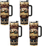 Patriotic US 250th Anniversary Travel Tumbler Stainless Steel Cup With Handle Lid Straw Commemorative Holiday Souvenir