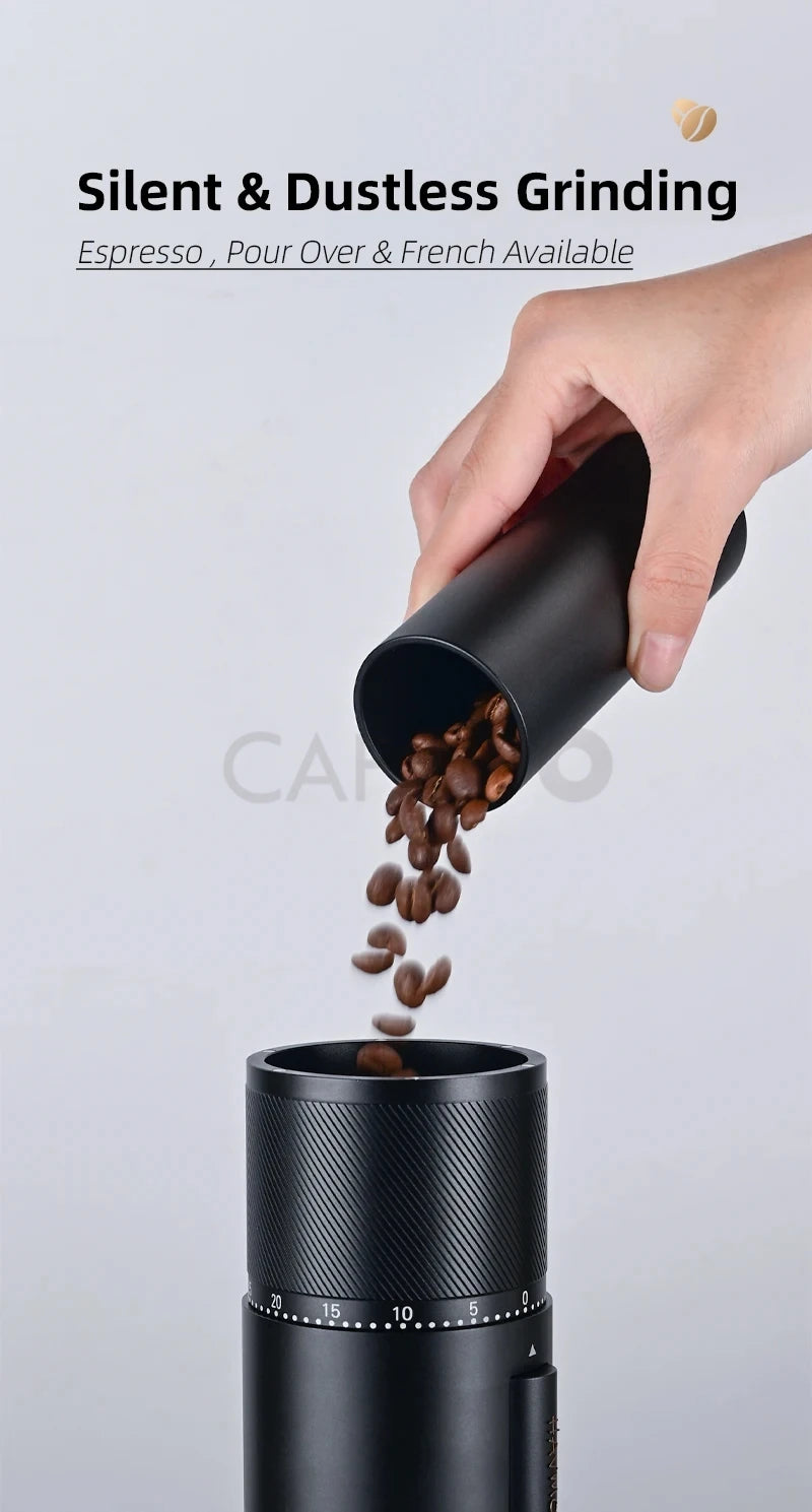 CAFOVO G248C-N Professional Espresso Grinder 48mm 7 core Single Dosing Electrical Coffee Bean Grinder Mill Machine for Barista