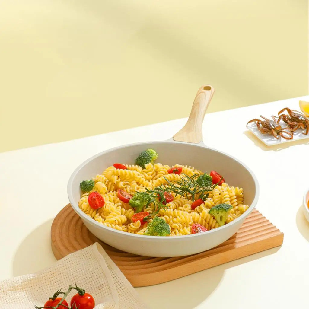 Frying Pan, with Handle Granite Coating Omelette Pan Skillet Frypan for Kitchen