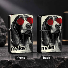 Creative Pop Art Cool Hound With Red Sunglasses Lighter, Retro Halftone Art Stylish Portable Accessory, Ideal For Outdoor Camping, Aroma Lighting, Birthday Vibe Boost, Daily Use, Gifting, Multi-Scenario Functional Unique Tren