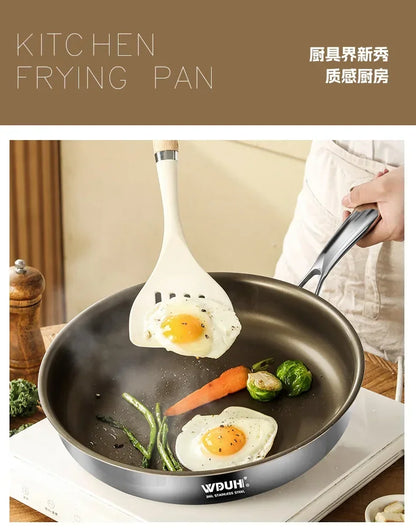 Titanium Pan Non-stick Frying Pan Household Wok Steak Frying Pan Induction Cooker Gas Stove Special  Wok Frying