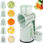 Rotary Cheese Grater Hand Crank 5 in 1 Replaceable Stainless Blades Cheese Shredder Kitchen Vegetable Shredder Slicer Chopper