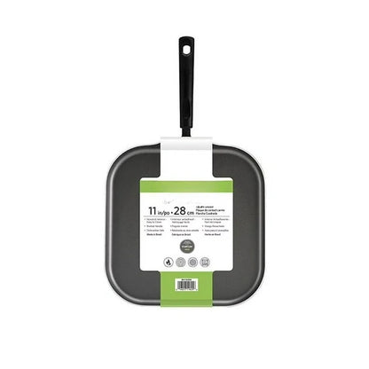 11" Non-Stick Steel Gray Square Griddle