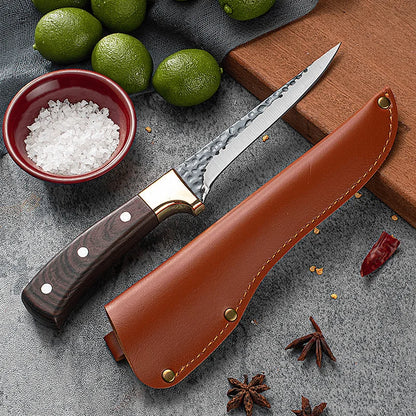 1pc Hand-Forged Stainless Steel Slaughter Knife, Sharp Bone-Removing Knife for Pig Sheep, Small Kitchen Butcher Knife Knives