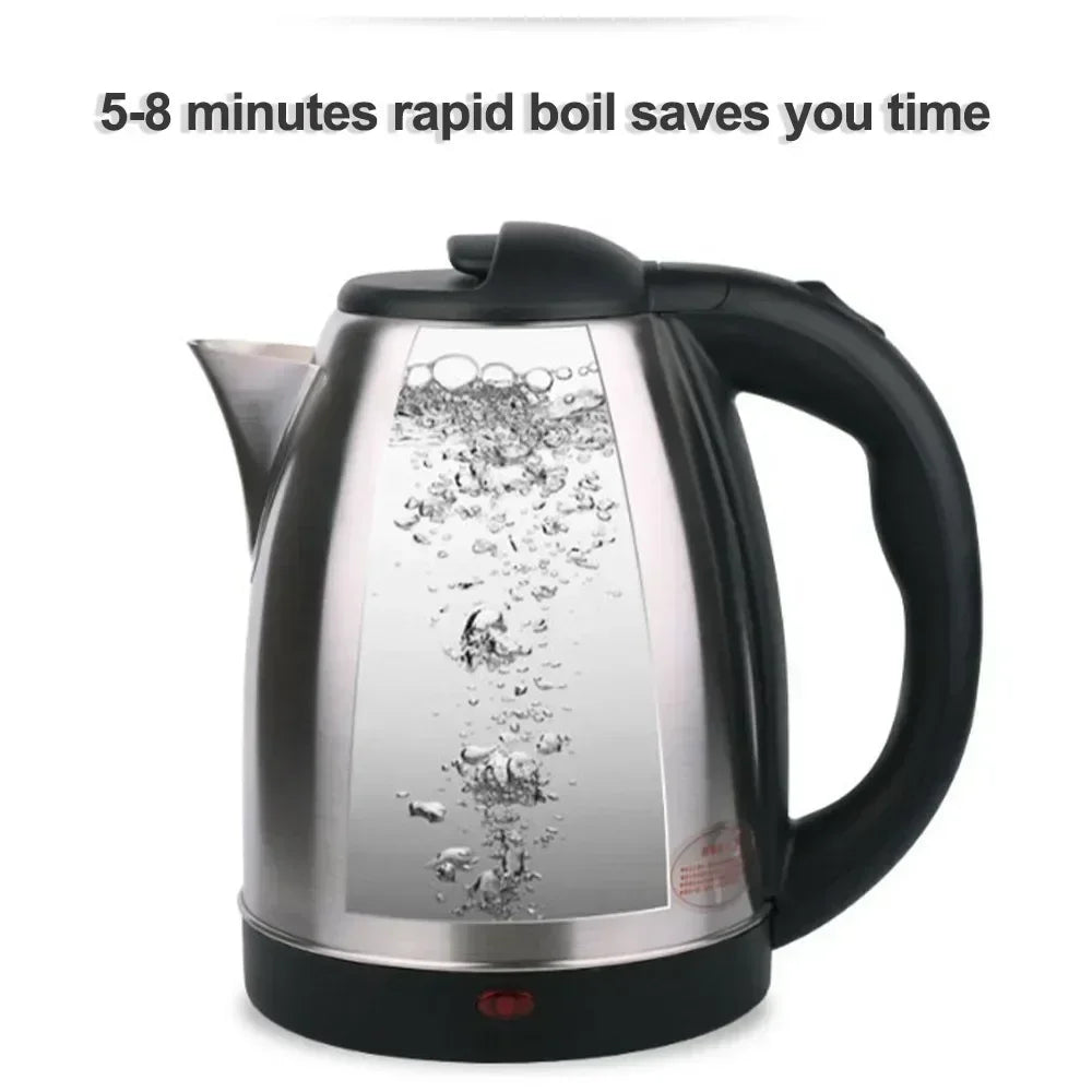 2L Food-grade Stainless Steel Electric Teapot Electric Kettle Hot Water Kettle Coffee Beverage Boiler Electric Water Heater