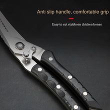 1PC，Stainless steel kitchen Scissors Barbecue Scissors Meat Fish Vegetable Cooking Kitchen Scissors Food Scissors Cooking Tools