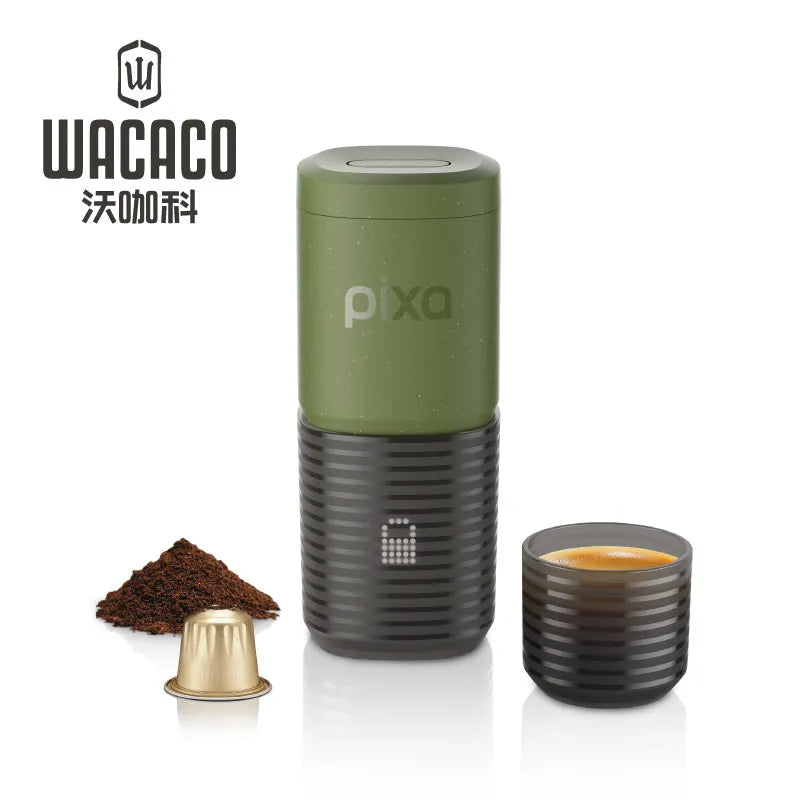 Wacaco Pixapresso Portable Electric Espresso Coffee Capsule Machine Battery Powered For Outdoor Camping Hiking Travel Home Cafe