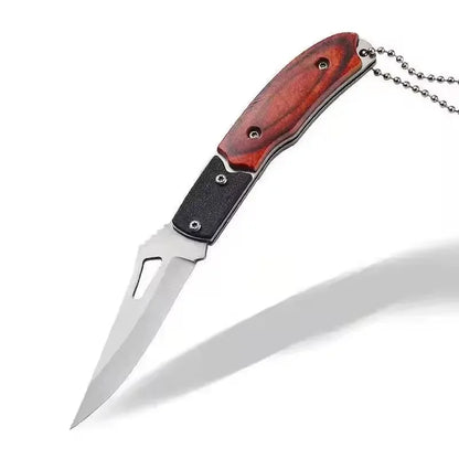 Portable Pocket Folding Knife, Metal Material, Fruit Survival Folding Knife for Outdoor Use, Hand Tool, Keychain, Accessories