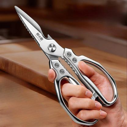 Kitchen scissors Stainless steel Food scissors Multifunctional powerful scissors for chicken, duck and goose bones,Kitchen tools