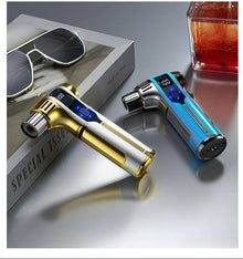 Outdoor Camping BBQ Electronic Lighter Point Moxibustion Special High Temperature Strong Continuation Kitchen Jet Gun
