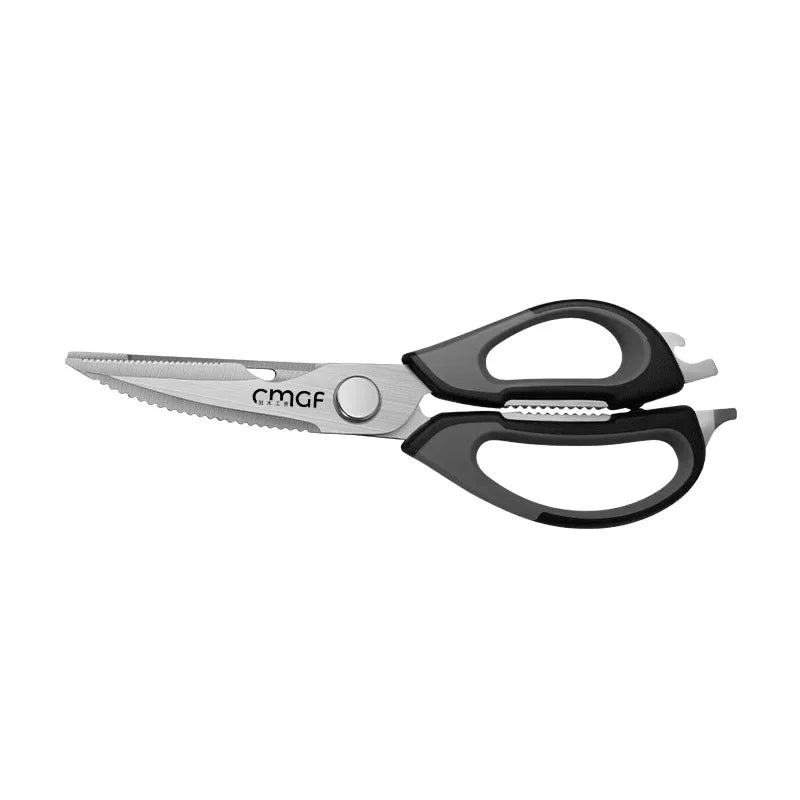 All-Powerful Kitchen Scissors 5-in-1 Multi-Tool: Cuts Bones Opens Bottles Cracks Nuts Stainless Steel Heavy Duty Shears for Home