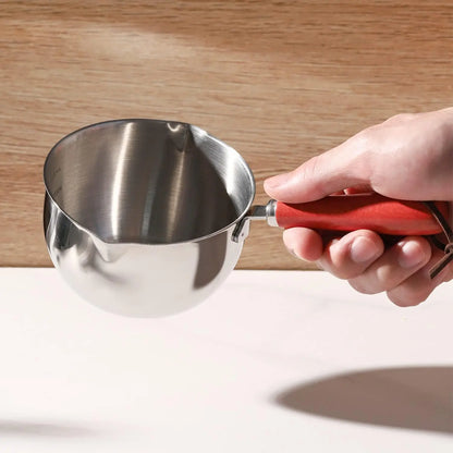 Mini Stainless Steel Hot Oil Pot Small Saucepan for Boiling Butter Melting Pot Butter Warmer Ideal for Various Cooking Tasks