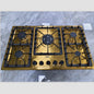 Kitchen Gas Cooking  Appliance 33 Inch Golden Stainless Steel  5 Eyes Gas Stove Built in Gas Cooker Countertop