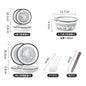 Underglaze Color, Ceramic Tableware, Gift Box Set, Dishes, Soup Bowls, Combination Package.
