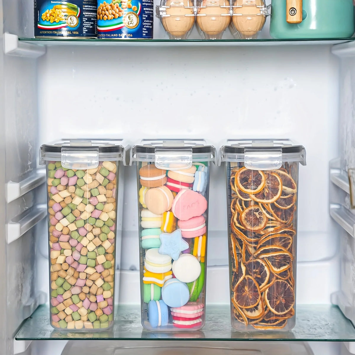 Cereal Containers Storage Set of 2/3/4  （2.5L 84oz）, Airtight Food Storage Containers for Kitchen & Pantry Organization, Cereal