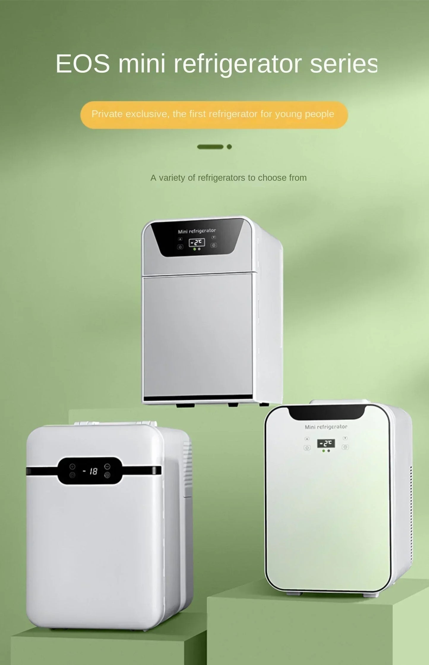 220V Mini Refrigerator Small Household Dormitory Car Mounted Refrigerator Mini Student Refrigeration Single Person Small  HCA1