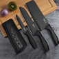 PLYS Sharp Black Steel Kitchen Knife Set Stainless Steel Fruit Knife Household Knife Multifunctional Chef Knife
