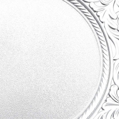 100 Pcs Silver Round Charger Plates Set, Reusable Serving Plates Disposable Platters for Wedding Party Banquets Picnics