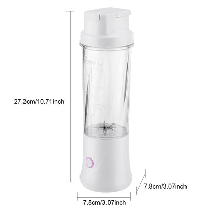 6 Blades Electric Juicer Cup 2 Cups For Travel Portable Juicer Mixer Usb Charge Fresh Fruit Juice Personal Blender Smoothie