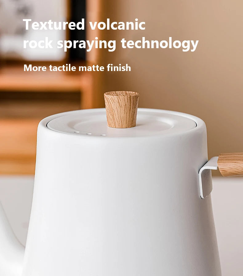 110V/220V Electric Kettle 800ml Hand Brew Coffee Pot Gooseneck Jug Slender Mouth Teapot 304 Stainless Steel Liner Kettle 1000W