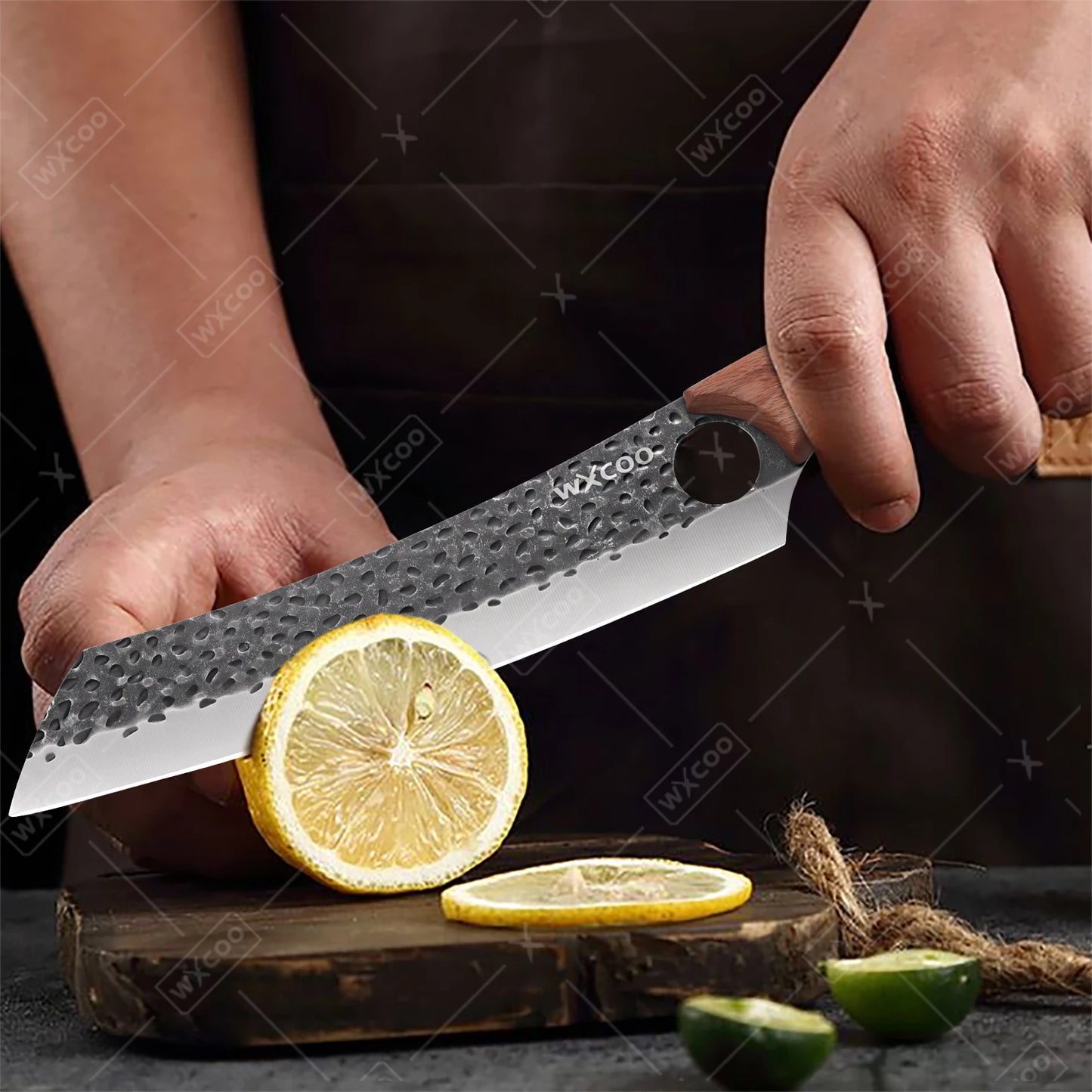 WXCOO Forged Butcher Bone Cutter Kitchen Knife Stainless Steel with Sheath 1~8pcs Chef Fruit Knives Scissor BBQ Cooking Boning