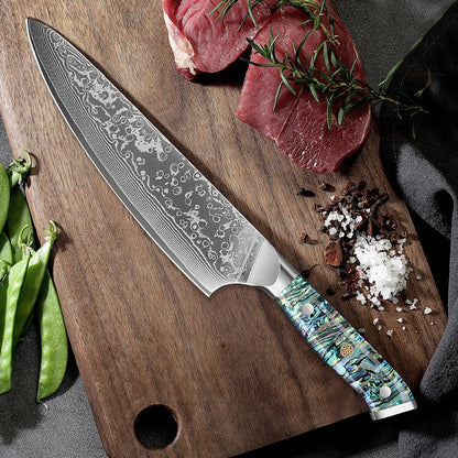 1-7 PCS Kitchen Chef Knife Set Super Sharp Japanese Damascus Steel knife Professional Meat knife Premium Kitchen cooking tools