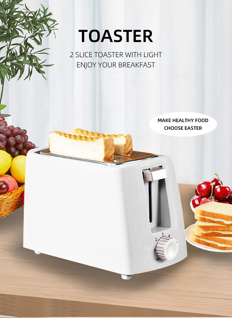 Wholesale Customization Classic Food Toast Waffles Breakfast Cooking 2 Slice Home Bread Oven Toaster
