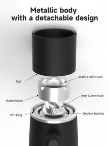 STARSEEKER EDGE Mini Portable Electric Coffee Grinder 38mm Cone Burr Stepless Adjustable Type-C Home Outdoor Travel Suit