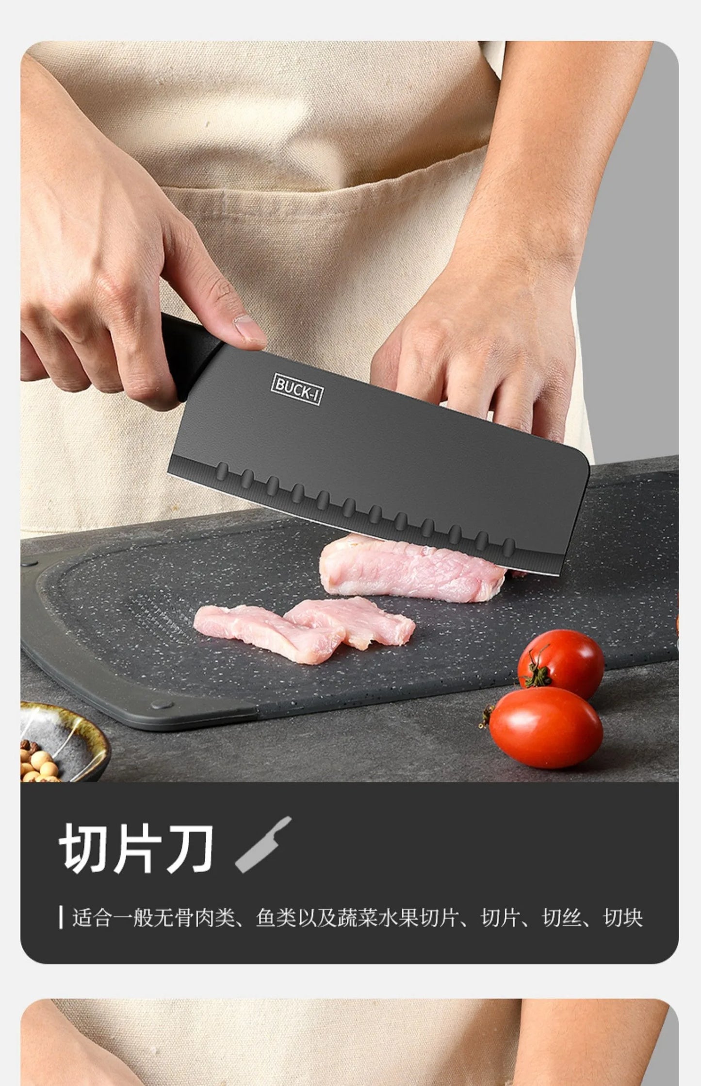 Kitchen Knife set Stainless steel Fixed blade Household Kitchen Cooking Tools Sharp Cutting Meat and Fruit knife