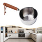 1x Stainless Steel Oil Pot Milk Pan Stainless Steel Sauce Small Saucepan Cooking Boiling Butter Warmer Melting Pan