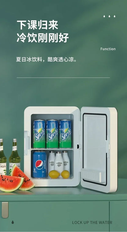 USB/220V Compact Refrigerator by Xinfei - Portable Mini Fridge for Office, Home and Car Use DB