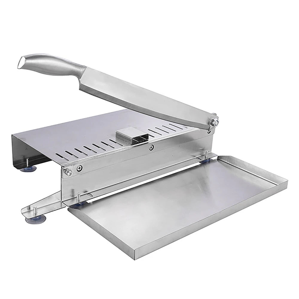Commercial Manual Frozen Meat Slicer Bone Cutting Tool Stainless Steel Minced Lamb Bone Meat Cutter Chicken Duck Fish Cutting