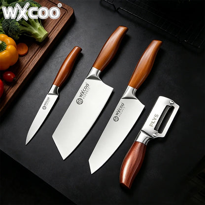 Professional Kitchen Knife for Fruit Peeler Meat Cleaver Chopping Knife Stainless Steel Chef Knife for Cut Meat Removing Bones