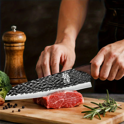 Premium 7Pcs Chef Knife Set Forged Kitchen Knives Wenge Wood Handle High Carbon Stainless Steel Full Tang ForHome Cooking&BBQ