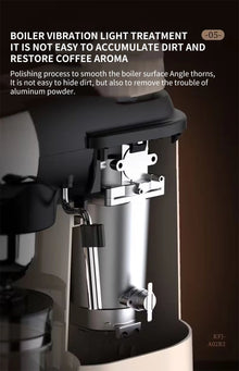 Espresso Coffee Machine with Steam Milk Frother, Semi-Automatic Coffee Maker 240ml 800W for Home Cappuccino Latte