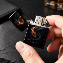 Creative Dual Snake Lighter Dark Bright Orange Contrast Art Texture Ornament Portable Atmosphere Accessory Practical Gift For Home Outdoor Gatherings Friends A Humorous And Interesting Lighter