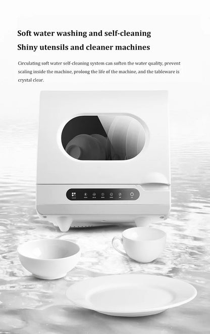 Customizable Smart Built-in Mini Dishwasher Fully Automatic 4 Sets Capacity Class Energy Efficient Easy Install for Household