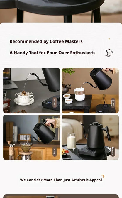 900ML Electric Gooseneck Kettle Constant Temperature Rapid Heating Hand Brew Coffee Pot Gooseneck Kettle Tea Kettle 110V/220V