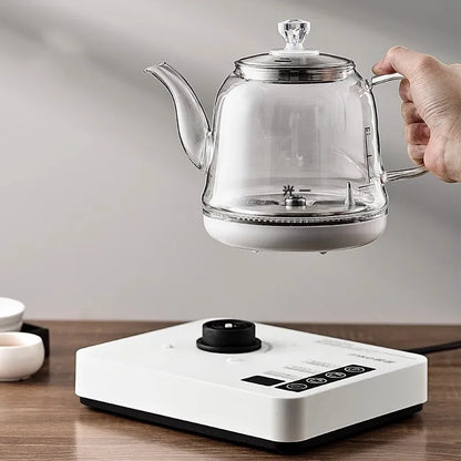 1350W Multifunction Automatic Bottom Electric Kettle Temperature Control Glass Teapot Home Tea Brewing Machine Auto Power Off 1L