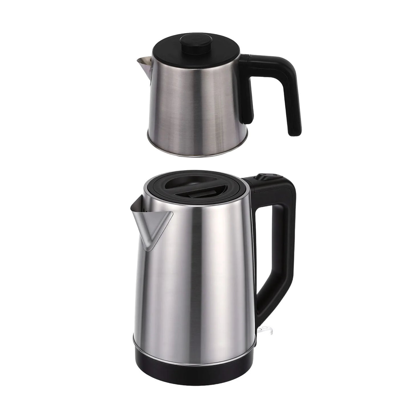 Electric Kettle Turkish Tea Maker Cooker Stainless Steel Double Pot Kettle Infuser Keep Warm Function 220V EU Plug