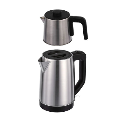 Electric Kettle Turkish Tea Maker Cooker Stainless Steel Double Pot Kettle Infuser Keep Warm Function 220V EU Plug