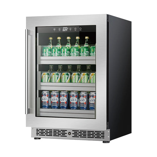 Bar Wine Cooler Cabinet Double Door Commercial Open Chiller Fridge Display Cooler