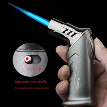 JOBON-Portable Cigar Lighter, Blue Flame, Direct Injection, High-end Cocktail Smoke Lighter, Home Outdoor Airbrush Men's Gadget