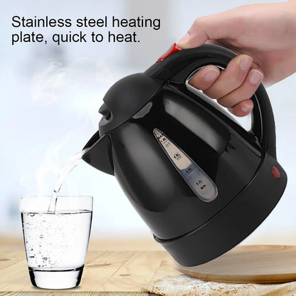 250W Portable Car Electric Kettle with Cigarette Lighter Road Trip 24V Truck Heated Water Tea Coffee Kettle Auto Shut Off 1000ml